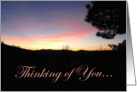 Thinking of You Sunset - Pleasanton CA card
