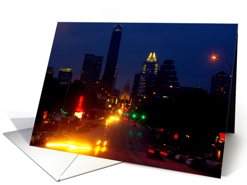 Downtown at Dusk card (645106)