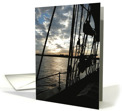 Sunset on Superior Blank Note card (684468)