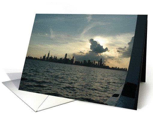 Chicago sunset card (691128)