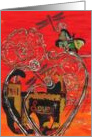 Love Cat and Butterfly card