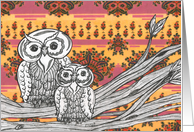 Owls 1 card