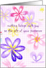 The Gift of Your Presence card