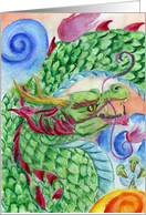 Chinese dragon card