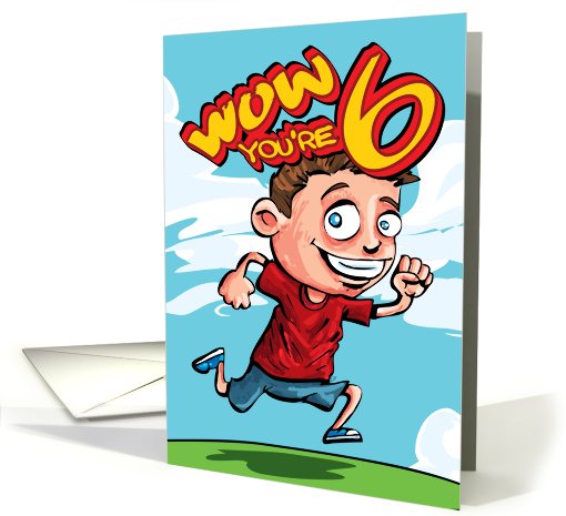 Happy 6th Birthday card (659111)