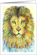 Any Occasion Colorful Lion Portrait card