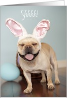 French Bulldog Easter Card