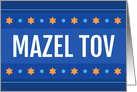 Mazel tov, congratulations on your bar mitzvah card