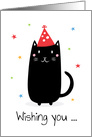 Cat birthday card, Wishing you a purr-fect birthday card