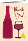 Wine and cheese thank you card