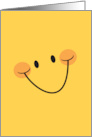 Big happy yellow smile card