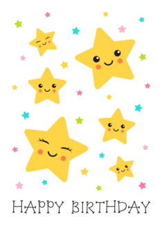 Cute, kawaii stars...