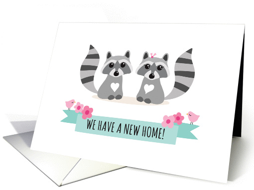 We have a new home moving announcement card with cute... (1450116)