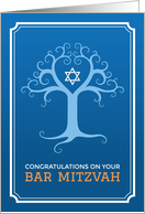 Congratulations on your bar mitzvah with tree of life card