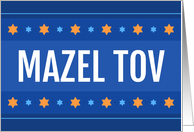 Mazel tov, congratulations on your bar mitzvah card