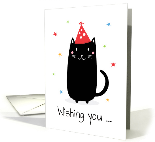 Cat birthday card, Wishing you a purr-fect birthday card (1518478)