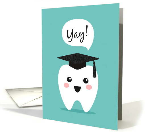 Dentist graduation congratulations - cute, kawaii tooth... (1523194)