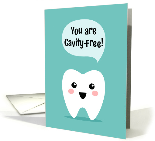 You are cavity free, dentist recognition for kids card (1554834)