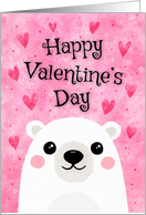 Cute Bear Cub Happy Valentine’s Day card