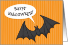 Happy Halloween - Little cartoon bat card