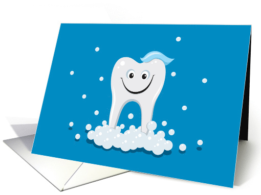 Thank you dentist, Very clean and happy cartoon tooth with... (679094)