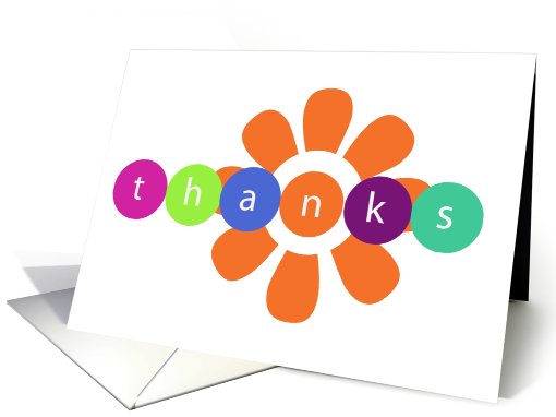 Thanks...colorful circles. card (686667)