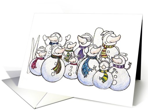 Christmas Snowmen from All of Us card (656059)