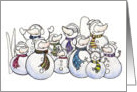 Christmas Snowmen from All of Us card