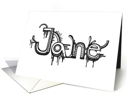Jane Blank Note card (656080)