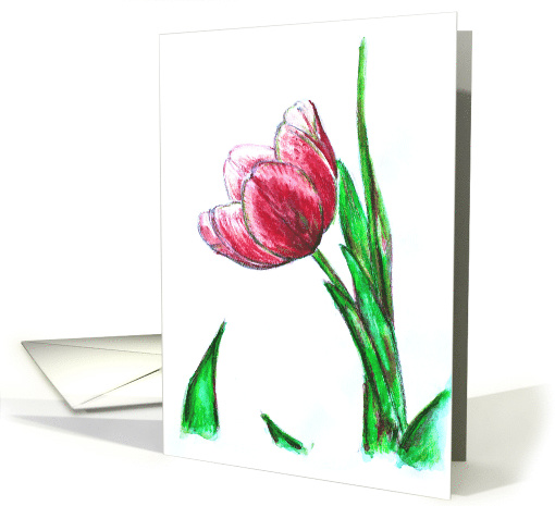 Pink Tulip card (664434)