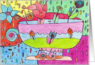 Still Life Flowers, Blank Card