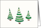 Three Christmas Trees card