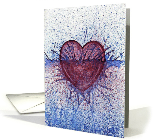 Sad Heart Blank card (734916)