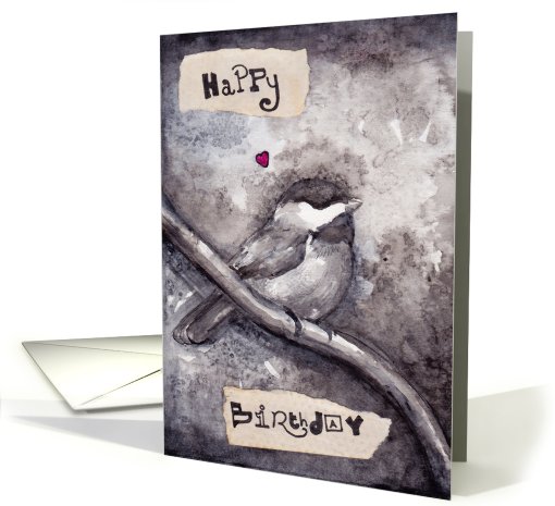 Happy Birthday Bird card (808554)