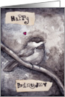 Happy Birthday Bird card