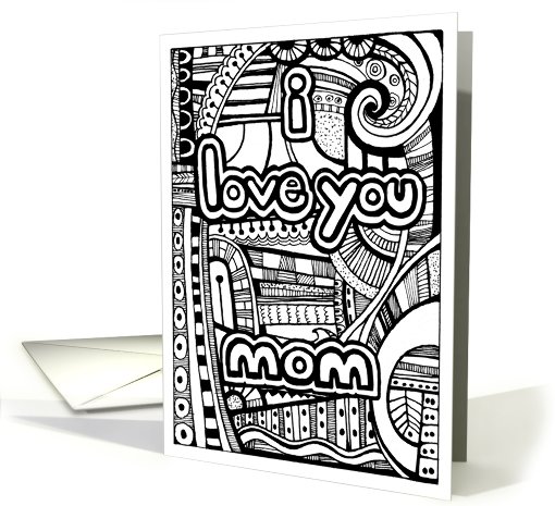 I Love You Mom card (808556)