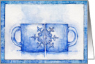 Christmas Coffee Cup Snowflake card