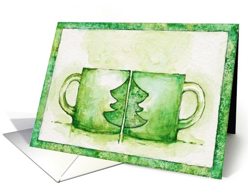 Christmas Coffee Cup Tree card (808561)
