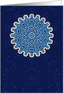 Oriental Ornament I (blue, design 01) card