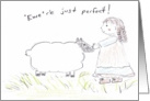 Encouragement, Ewe are Perfect, Girl with Sheep card