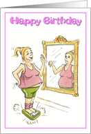 Happy birthday - never mind the diet today! card