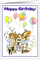 Happy Birthday - party bbq card