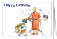Happy Birthday - ironing card