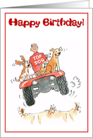 Happy Birthday - top dog card