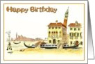 Happy Birthday - Venice card