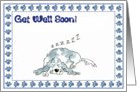 Get Well Soon - sleepy spaniel card