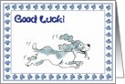 Good Luck - running spaniel dog card