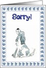 Sorry - cute spaniel dog card