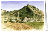 Watercolor Painting of Andalucia, Spain card