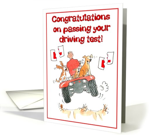 Congratulations on passing your driving test! card (667652)